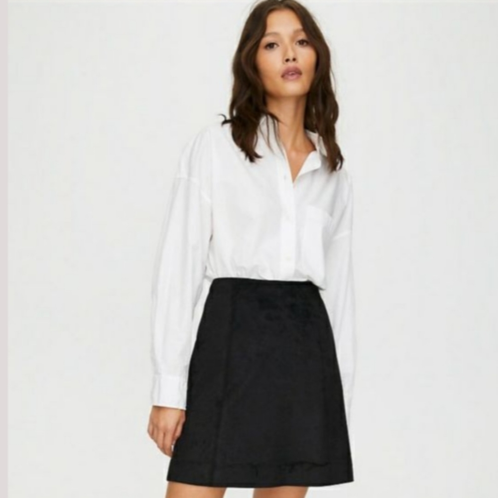 Babaton Hopper Suede A-line Skirt Size 8